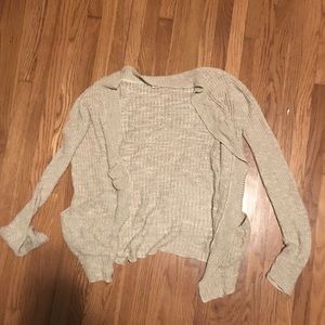 Tan knit cardigan